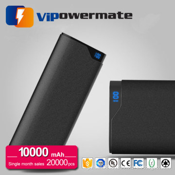 Ultrathin universal new private mould portable mobile power bank 10000mah with led screen